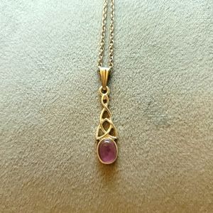 Silver Celtic Knot Necklace Made in Ireland